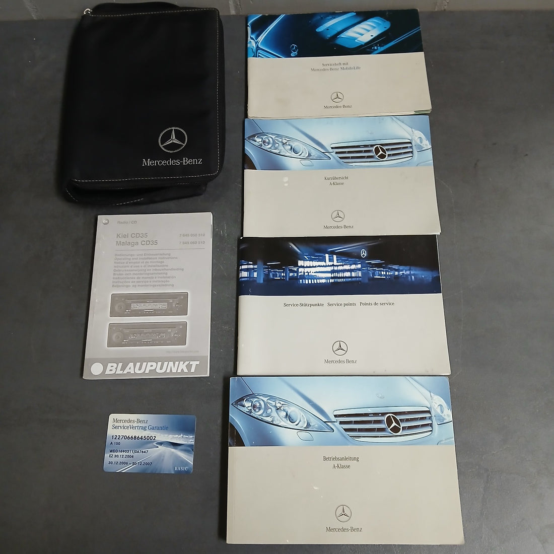 Komplette Bordmappe Betriebsanleitung Handbuch Mercedes A-Klasse 169