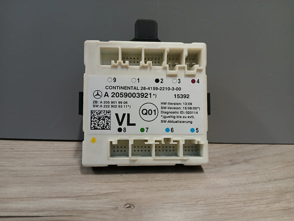 Door control unit Elektronikmodul VL front left Mercedes-Benz W205 A2059003921