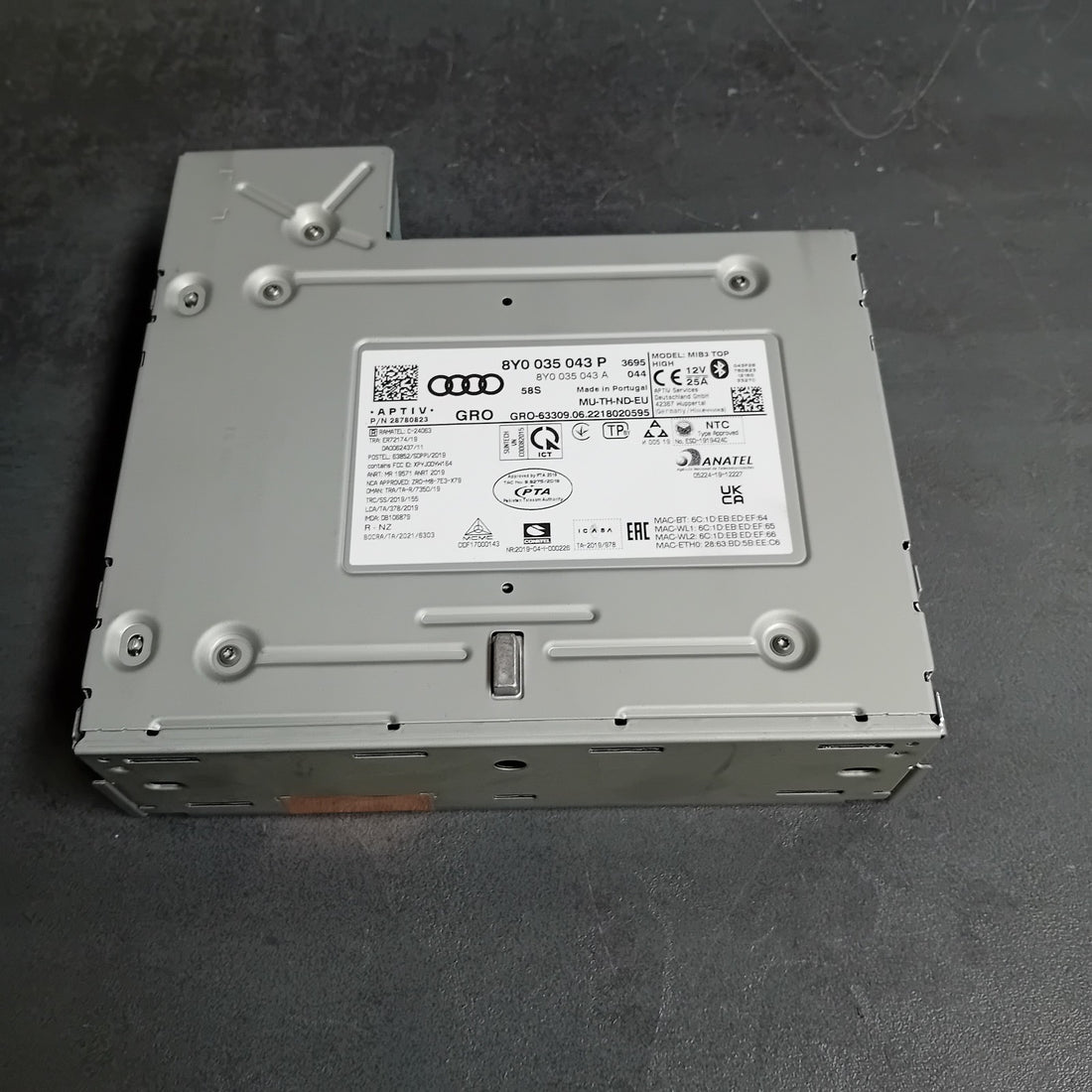 Audi A3 S3 8Y MIB3 Navigationssystem Unit Navi Navirechner 8Y0035043P
