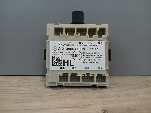 Deurmodule Elektronikmodul HL achter links Mercedes-Benz W213 A2139004709