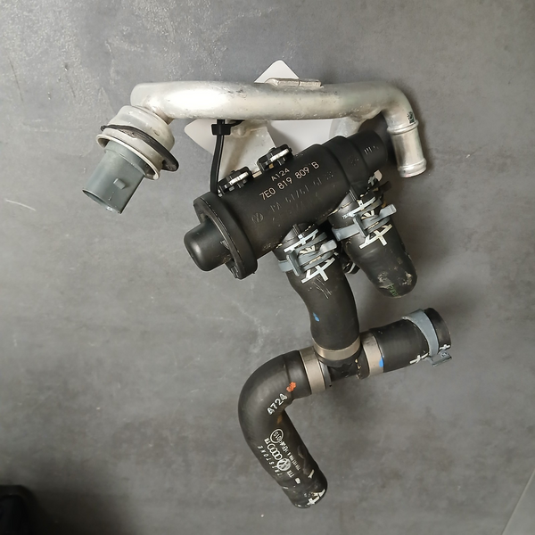 Original VW Thermostat 7LA121113A Alurohr Temperaturfühler 7E0121065BT Schläuche